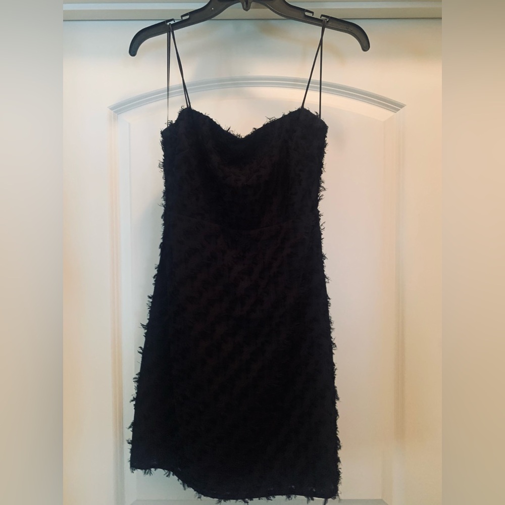 Astr Black Sheath Cocktail Dress Spaghetti Strap